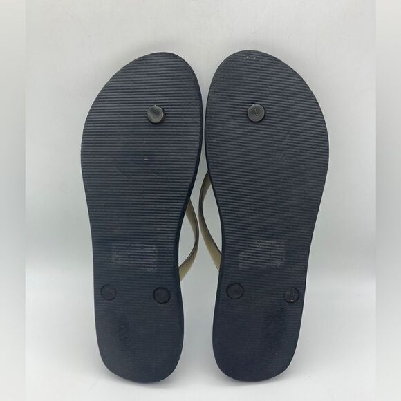 Tommy Bahama Women’s Black Sandals with Silver Sea  Shell Size 11 - Picture 7 of 7